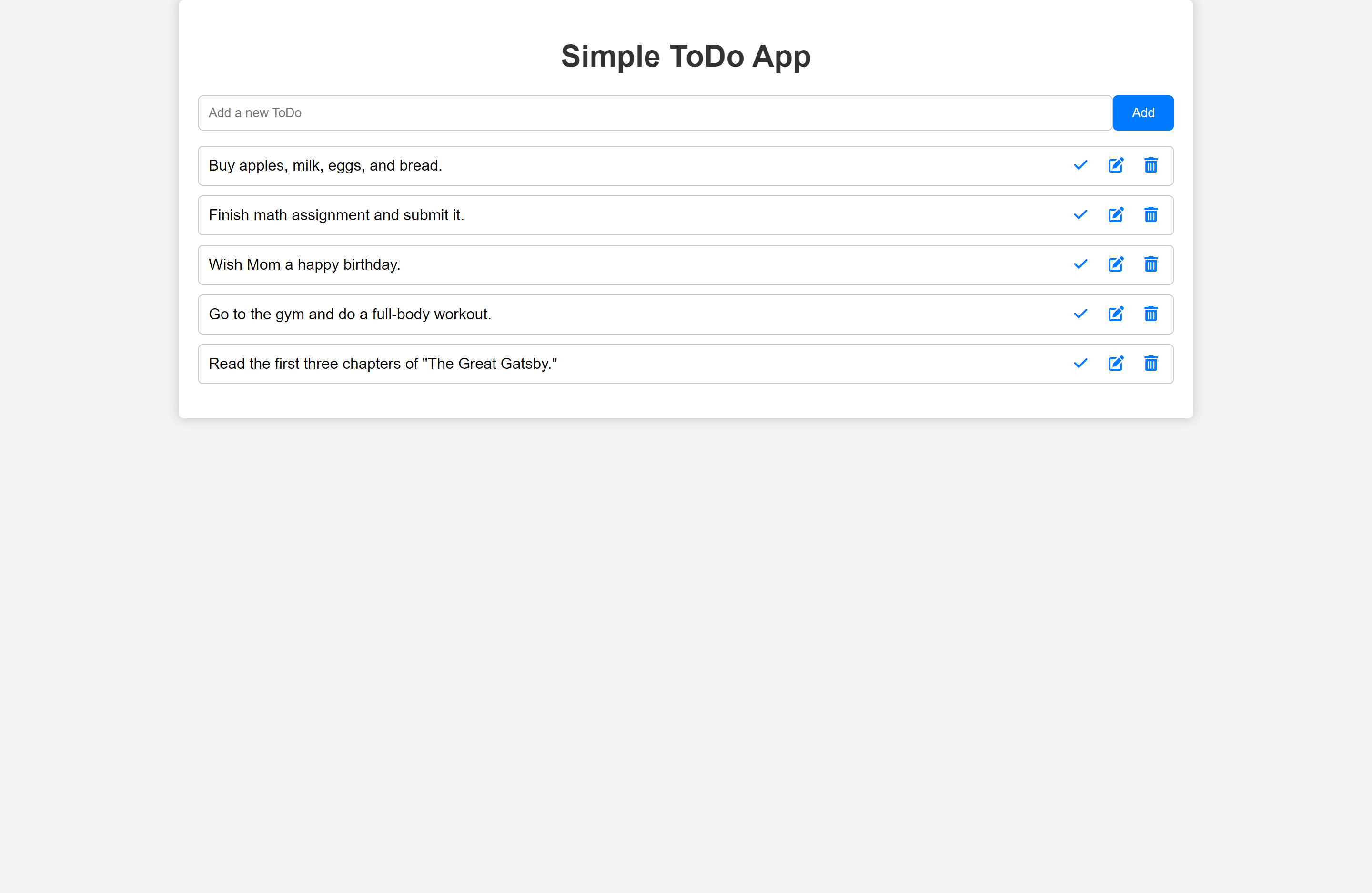 Simple Todo App